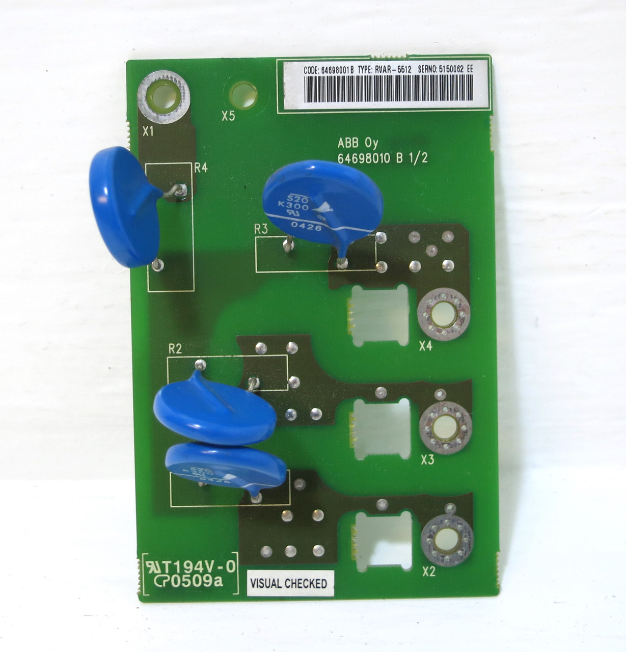 ABB 64698001B RVAR-5512 VS Drive Control Board ACS BAU RVAR5512 OY 64698010-B (DW3252-15)