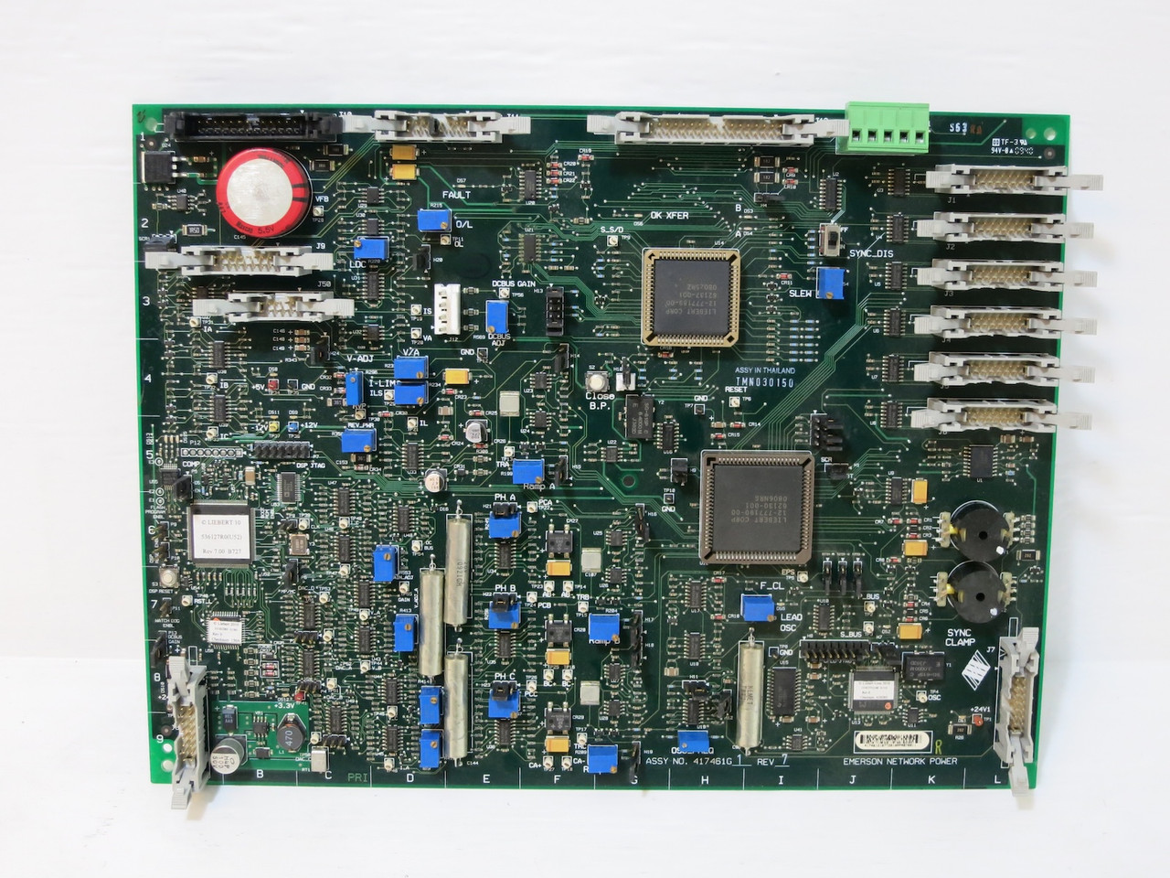 Emerson 417461G1 Rev 7 Main Control Board PCB PLC Network Power 417461G-1 (DW3262-2)