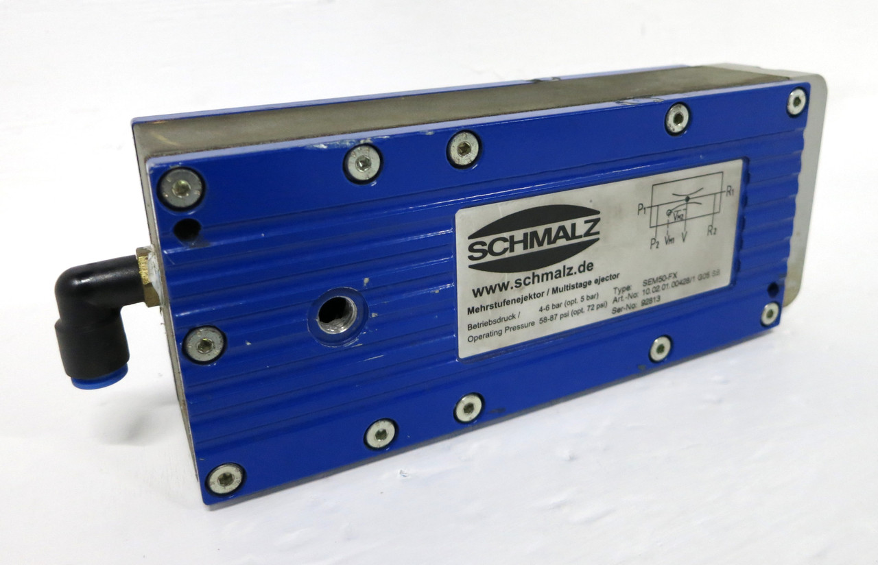 Image of Schmalz SEM50-FX Compact Ejector Vacuum Valve SEM50FX 4-6 bar 58-87 psi