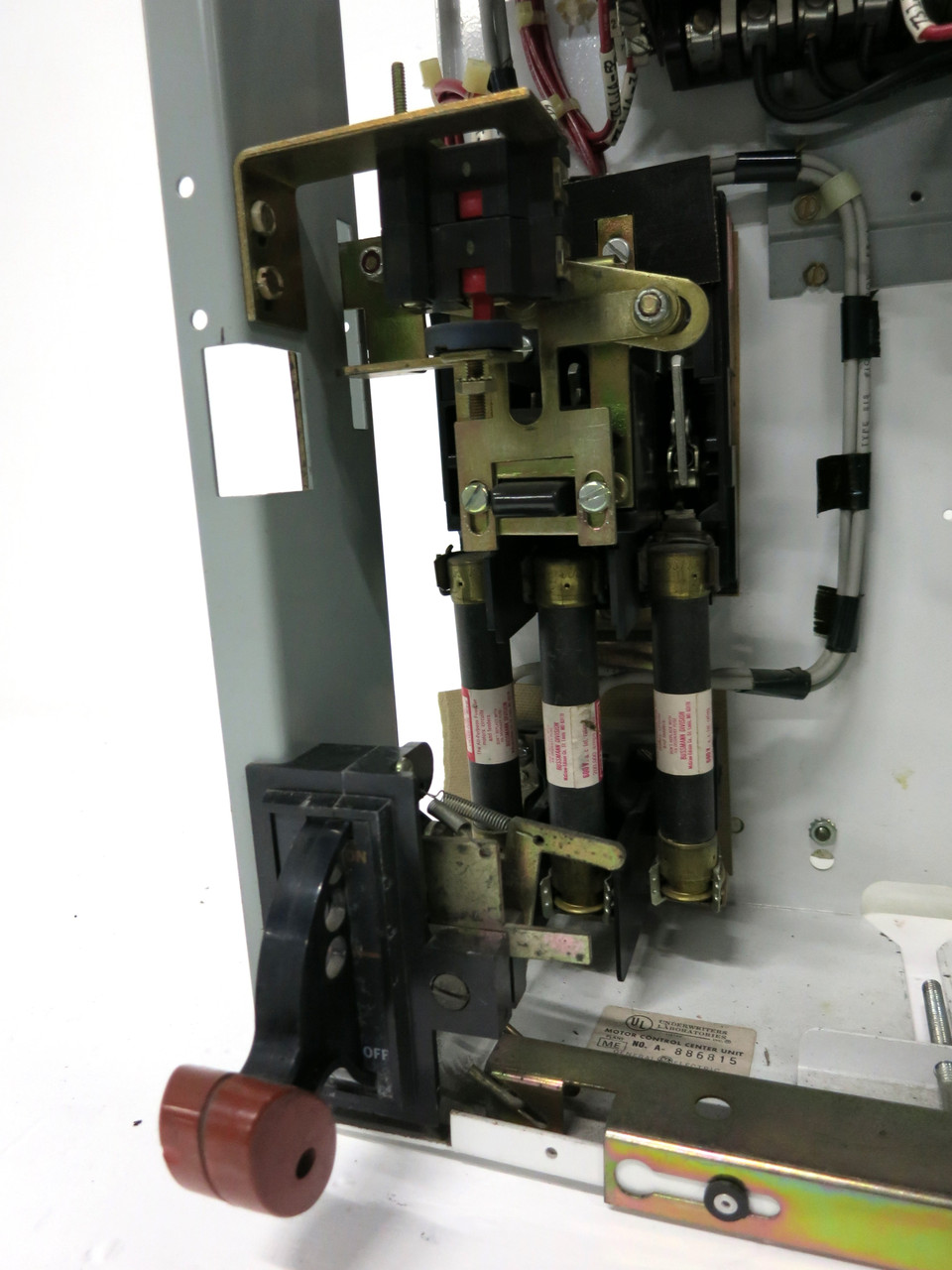 GE 8000 Size 1 Reversing Starter 30A Fusible 18" MCC Bucket CR209C0 30 Amp FVR (DW3286-2)