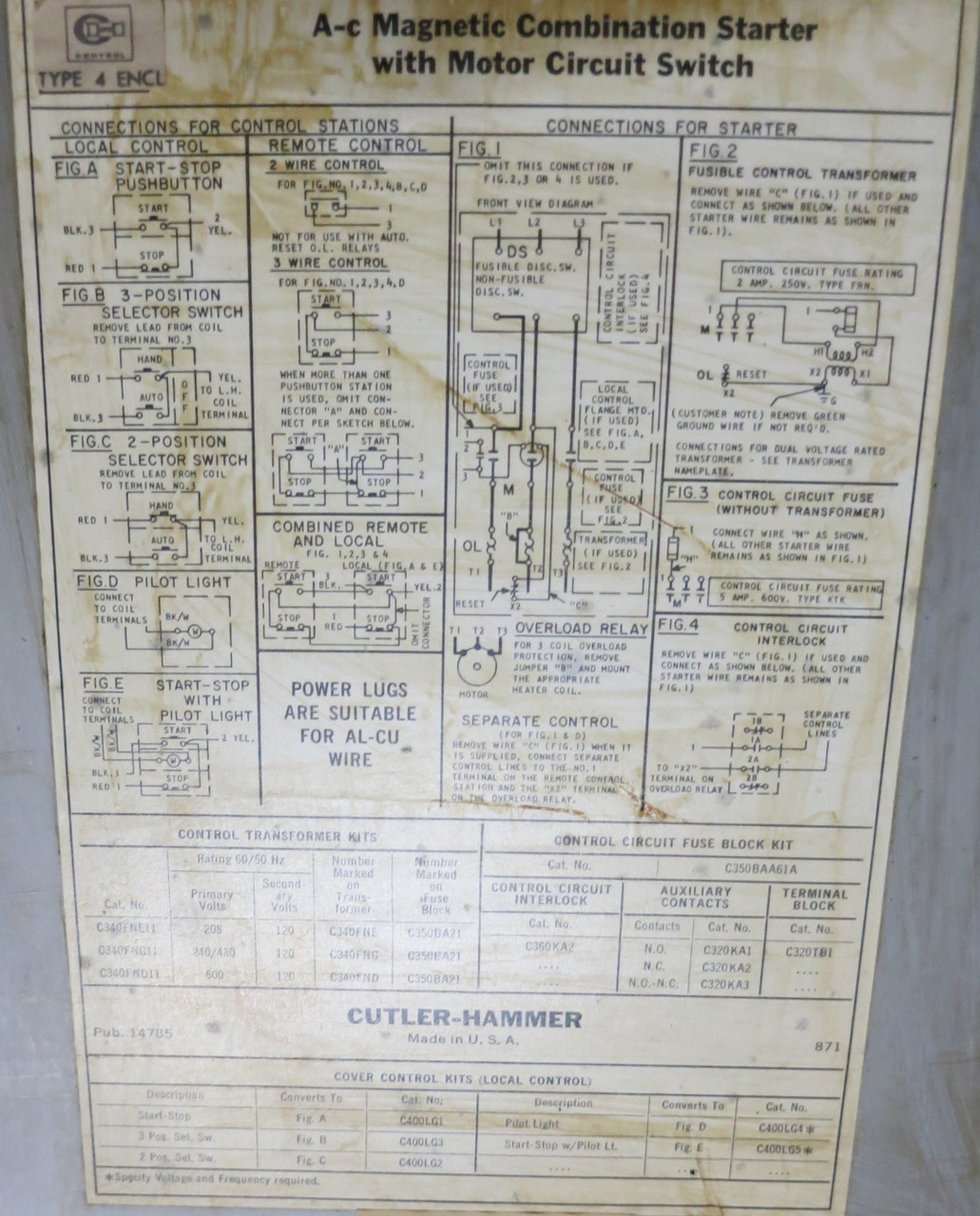 Westinghouse A30FW0-64 A1 Size 3 100 Amp Breaker Combination Starter Box 100A (GA0582-1)