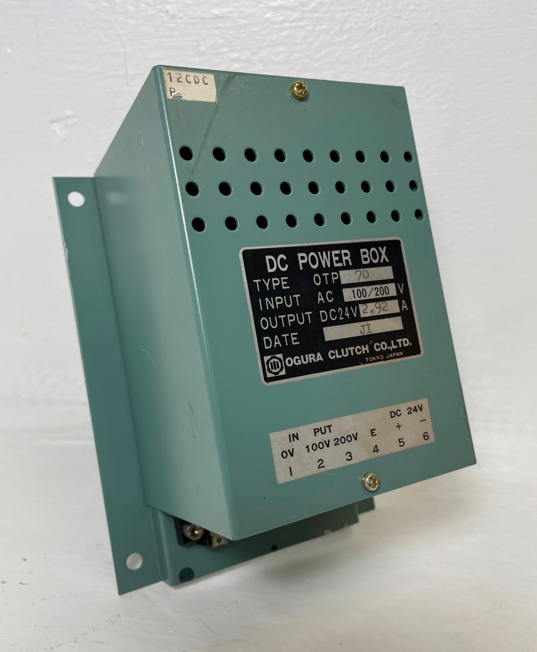 Image of Ogura Clutch DC Power Box Type OTP70 100/200 VAC 24 VDC 2.92 Amp