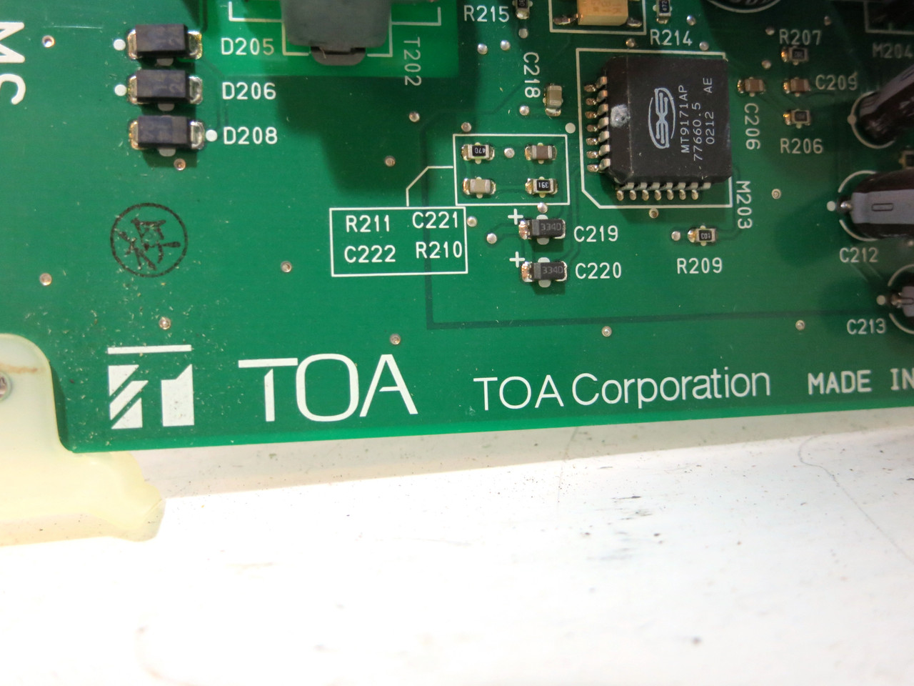 TOA Corp VS-900MS Security Intercom Master Station Line Card VS-900 VS900 (DW3343-1)