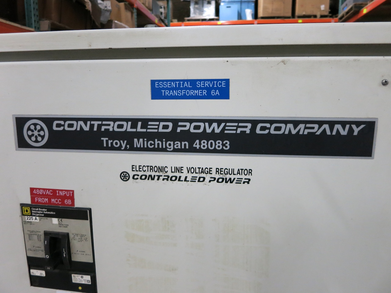 Controlled Power 5DAX-50K-9/2 Line Voltage Regulator 1PH 480V 65kVA - 120V 50kVA (DW3399-2)