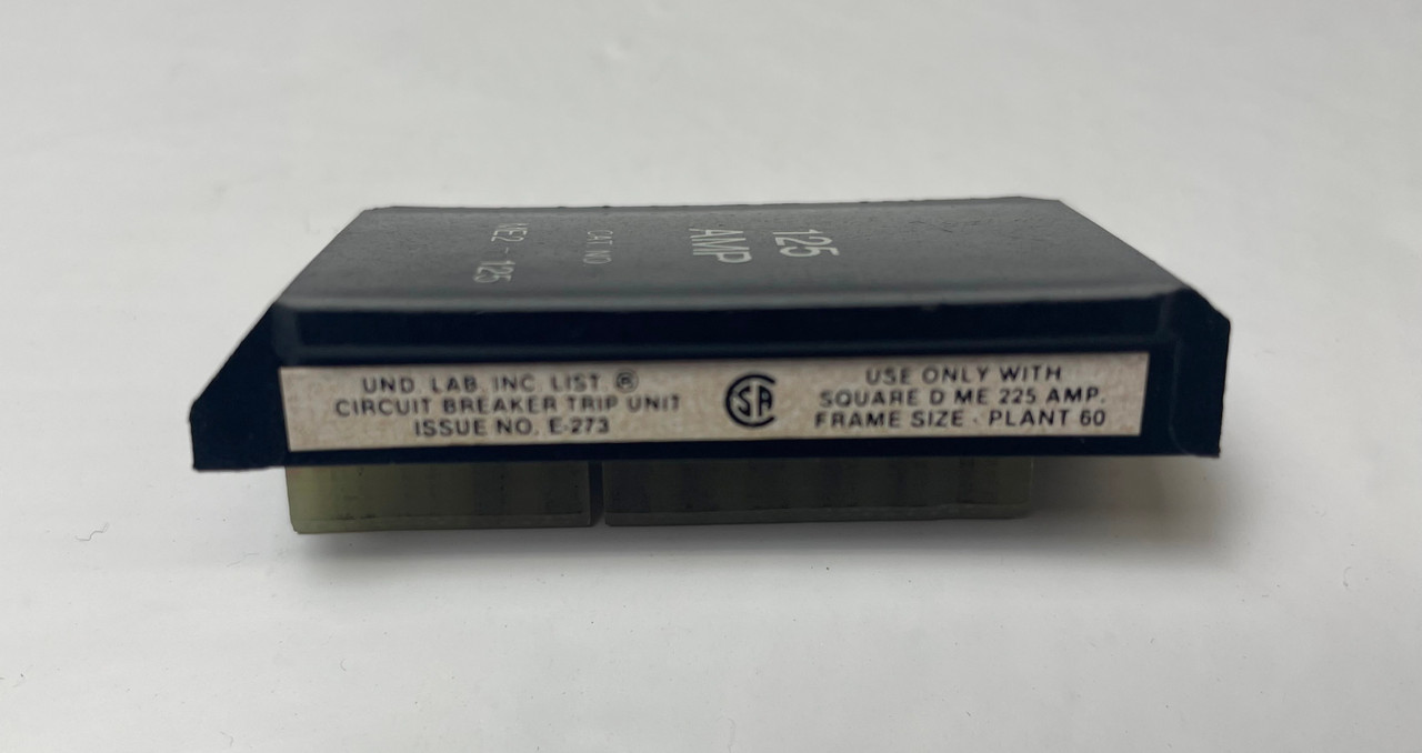 Square D ME2-125 125A Rating Plug Trip Unit for 225 Amp ME Frame Circuit Breaker (EM4212-2)