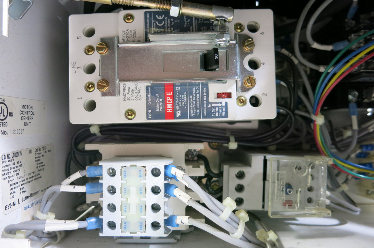 Eaton Freedom FlashGard 30A Breaker Size 1 Starter 12" MCC Bucket Flash Guard 30 (PM3106-4)
