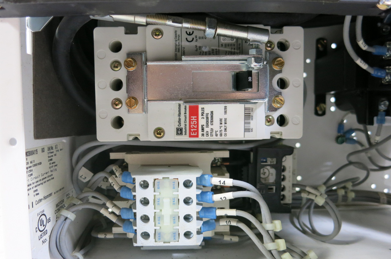 Eaton Freedom FlashGard 30A Breaker Size 1 Starter 12" MCC Bucket Flash Guard 30 (PM3103-4)