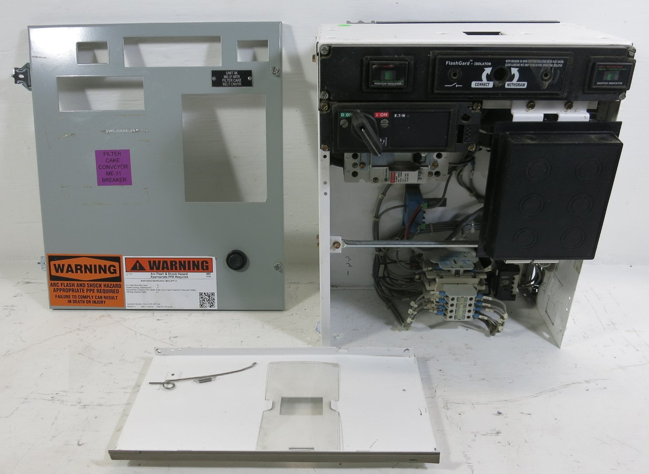 Eaton Freedom FlashGard 35A Breaker Size 1 Starter 18" MCC Bucket Flash Guard 35 (PM3109-2)