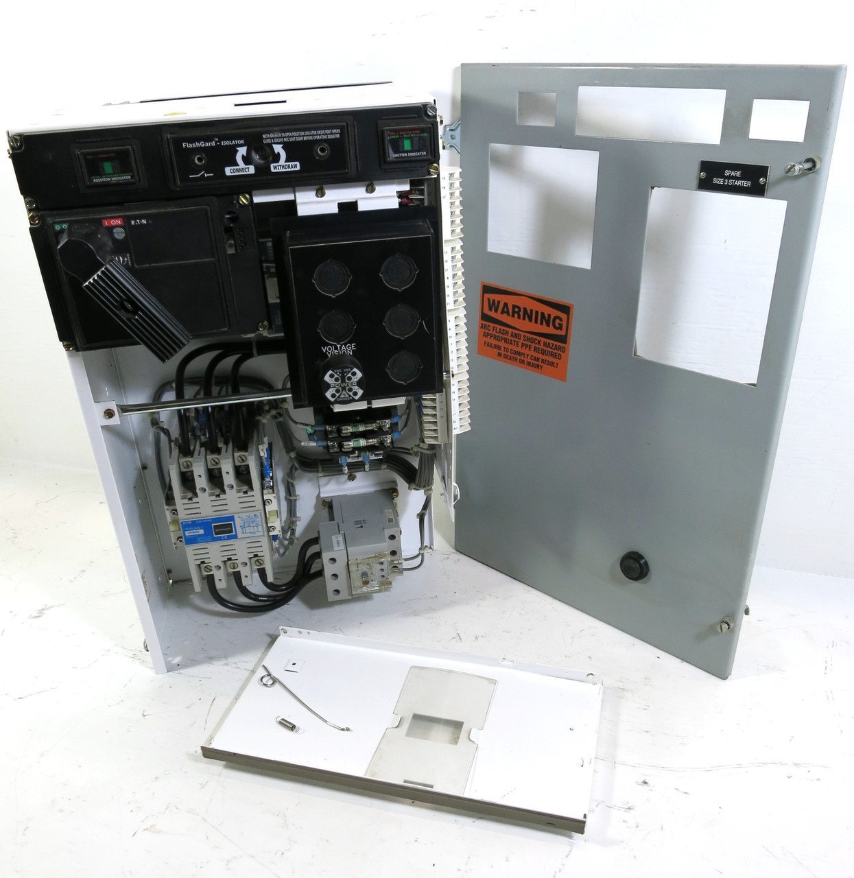 Eaton Freedom FlashGard 150A Breaker Size 3 Starter MCC Bucket 24" Flash Guard (DW3402-2)