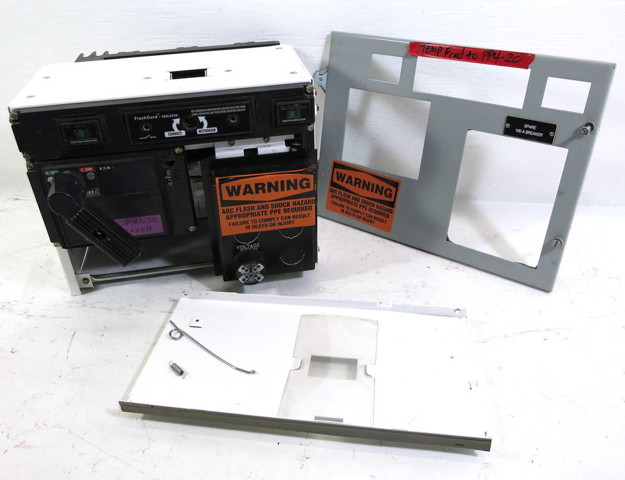 Eaton Freedom FlashGard 100 Amp Breaker Feeder MCC Bucket 12" Flash Guard 100A (DW3409-4)