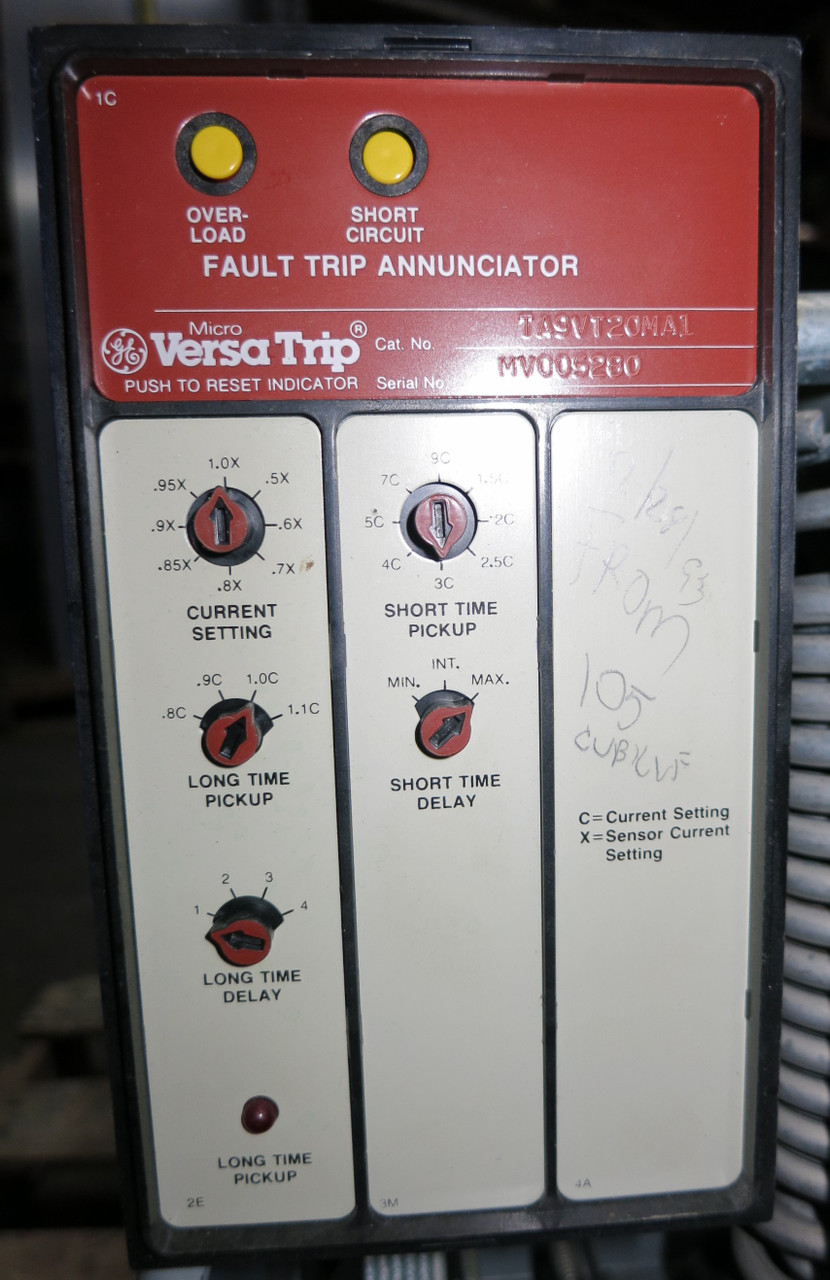 GE AKR-6D-50 1600A Air Breaker TA9VT20MA1 Trip 1600 Amp MicroVersaTrip LS EO (GA0654-4)