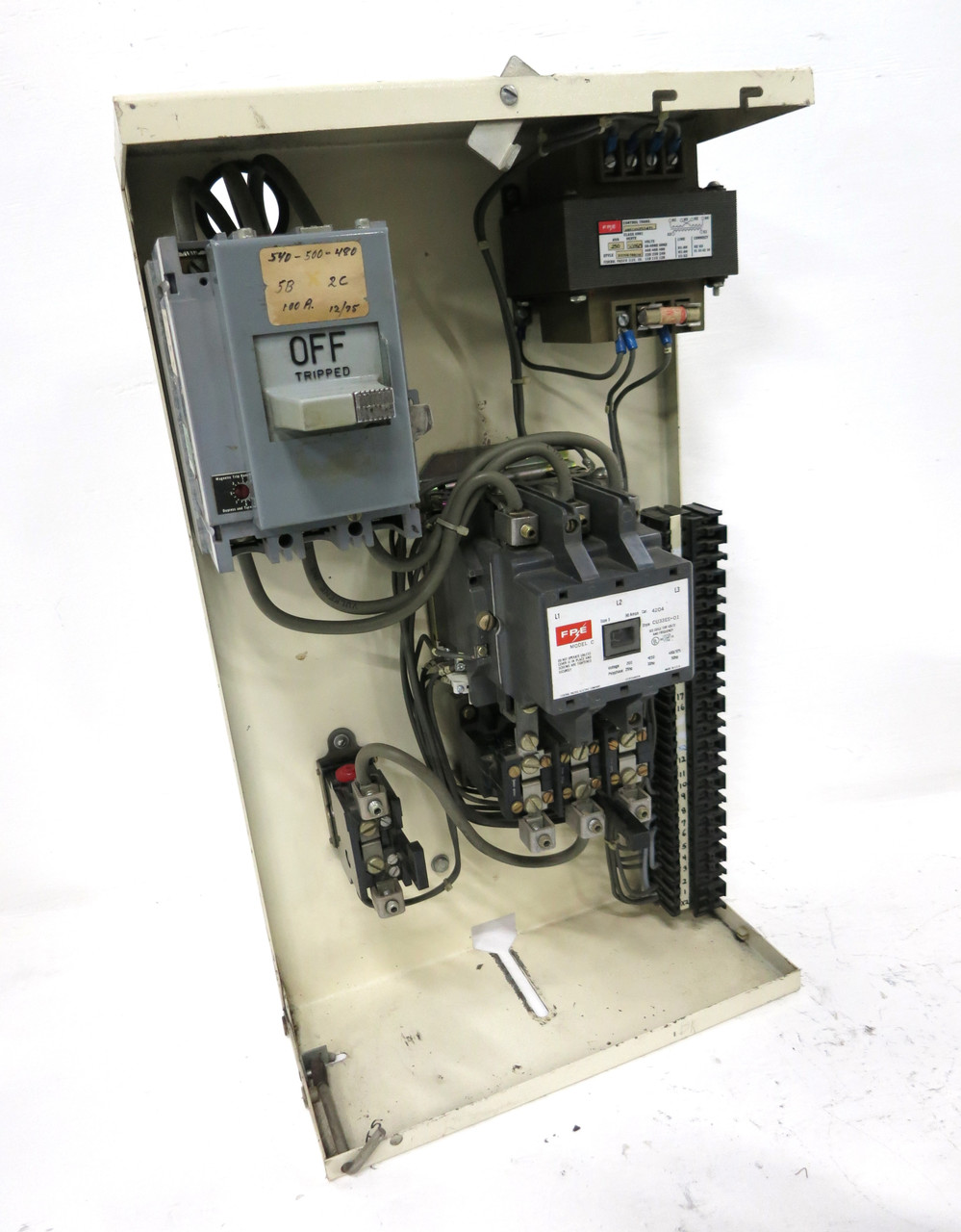 FPE 5320 Size 3 Starter 100A Breaker 24" MCC Bucket 100 Amp Motor Control 5310 (DW3444-6)
