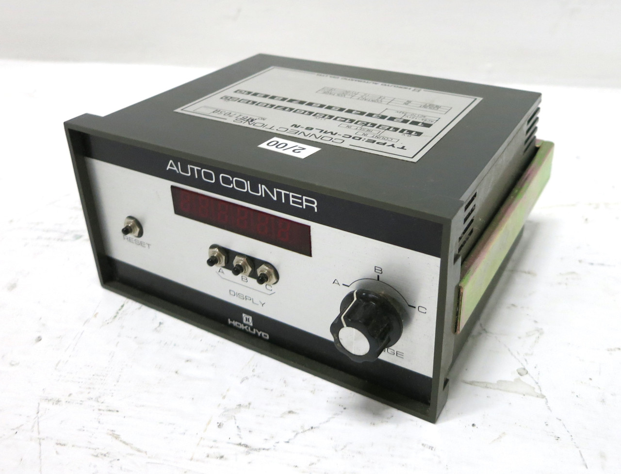 Hokuyo DC-ML6-N Digital Auto Counter DCML6N Display Readout (DW3469-1)