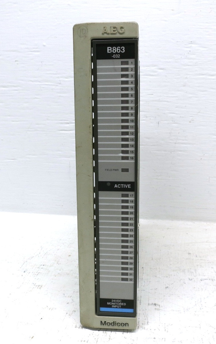 Modicon AS-B863-032 24VDC Monitored Input PLC Module ASB863032 AS-B072-801 AEG (EBI2985-2)