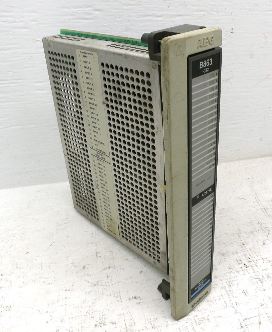 Modicon AS-B863-032 24VDC Monitored Input PLC Module ASB863032 AS-B072-801 AEG (EBI2985-2)