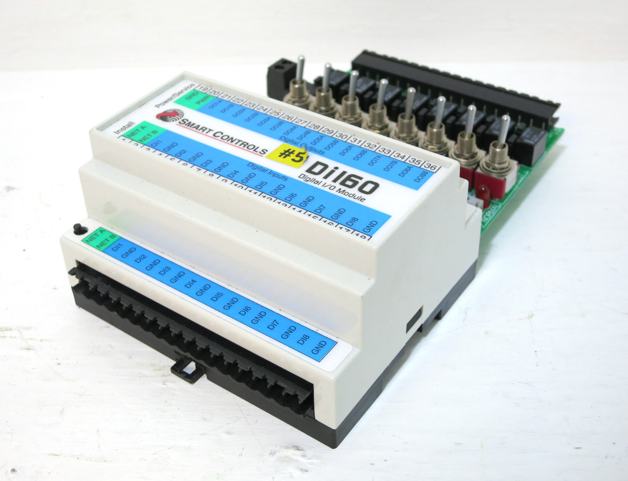 Smart Controls S-Di160-F + EB-Di160-21 Digital I/O Module PLC Board SDi160F (DW3489-1)