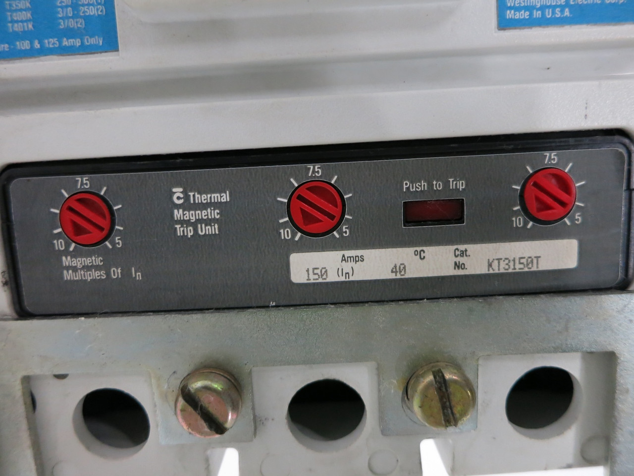 FPE 5320 400A Breaker 18" Feeder MCC Bucket 150A Trip 400 Amp Motor Control 5310 (DW3512-2)