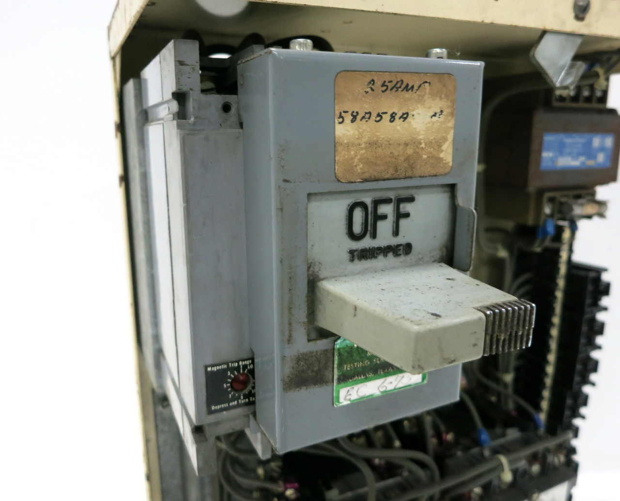 FPE 5320 Size 1 Reversing Starter 25A Breaker 18" MCC Bucket 25 Amp Sz1 5310 (DW3508-164)