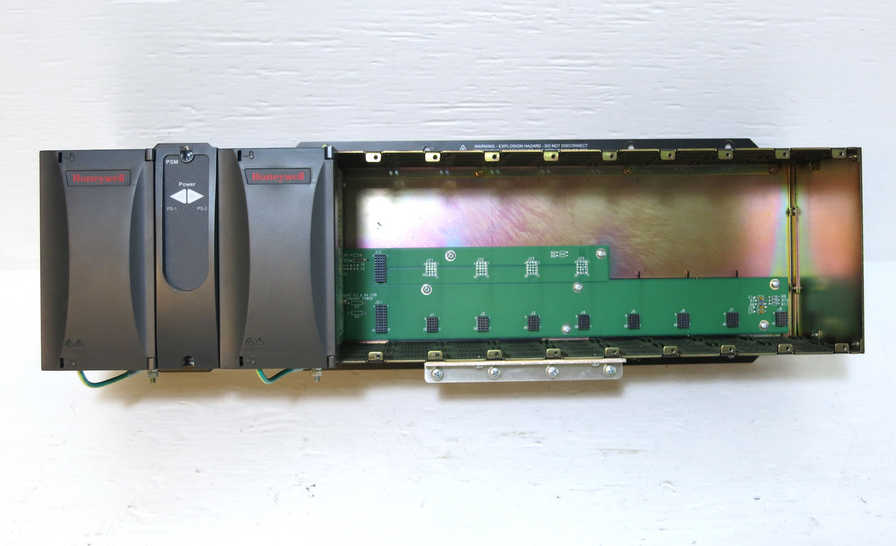 Honeywell 900R08R-0101 HC900 8-Slot Redundant Power Supply Extension Rack PLC (DW3527-2)