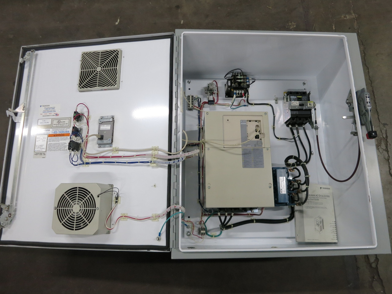 Yaskawa CIMR-AU5A0052FAA Enclosed 50 HP A1000 AC VS Drive 600V 3PH 52A 50HP (DW3539-1)