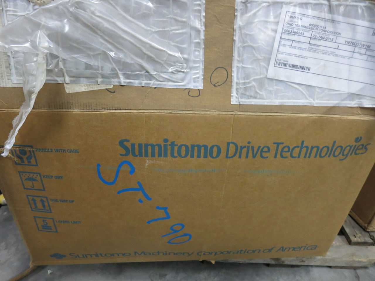 Sumitomo Drive CNHMS1-6125YC-B-43 Output 40.7 43 Ratio Gear Drive 1HP 1750 RPM (GA0700-1)