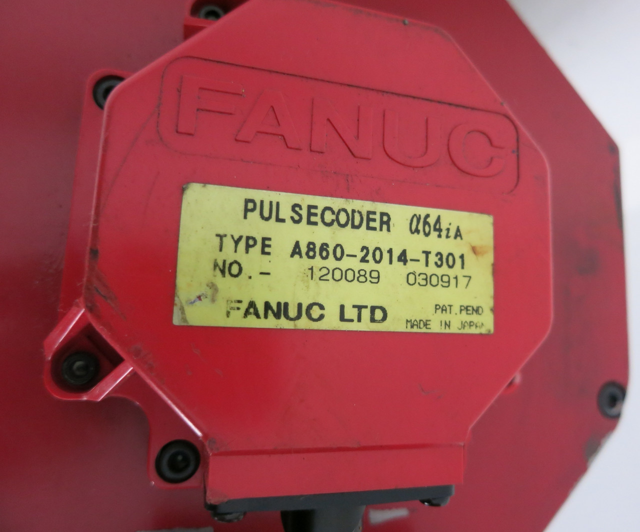 Fanuc a 12/3000i A06B-0243-B605 2000 RPM AC Servo Motor Pulsecoder a64iA (GA0710-5)