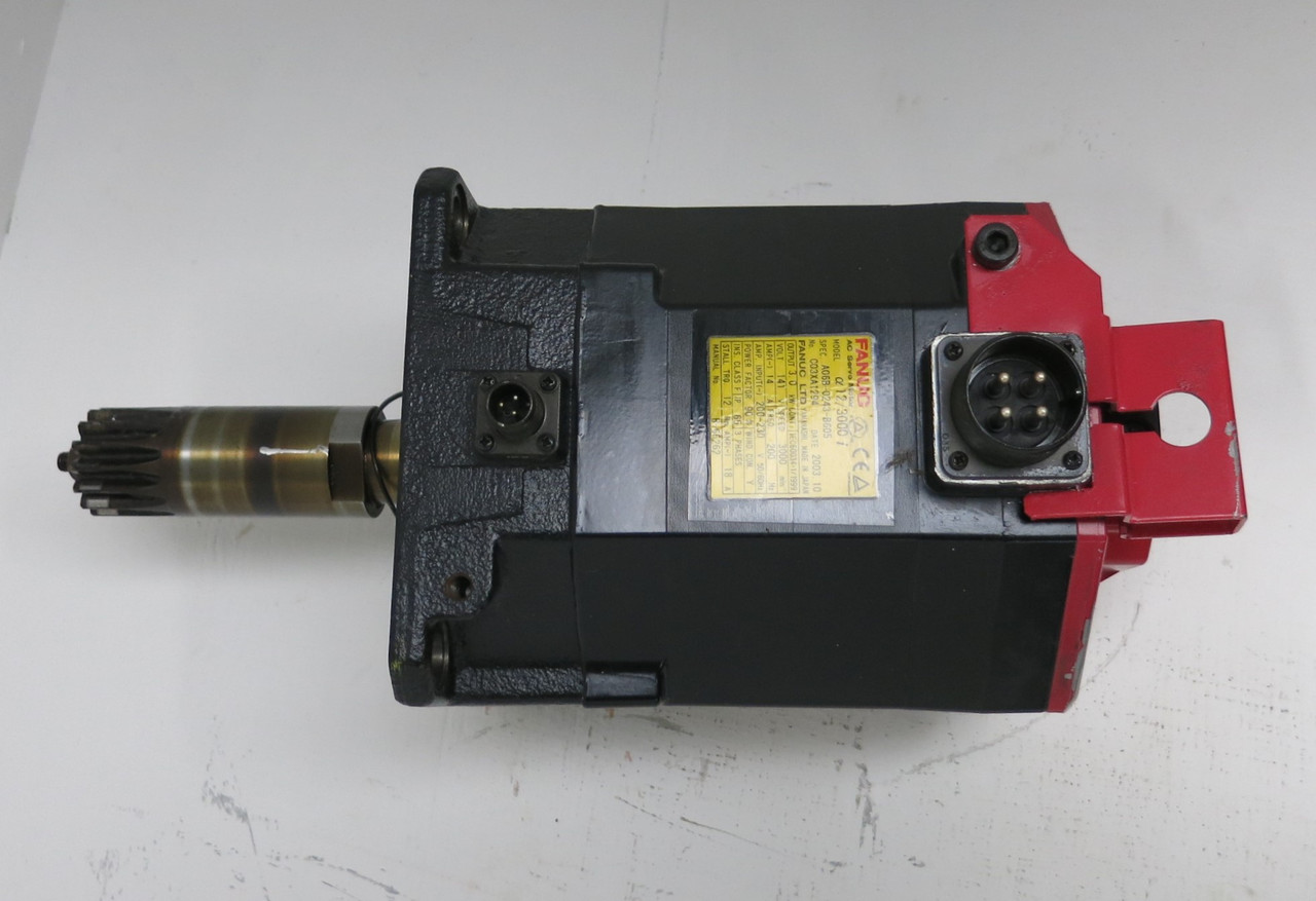 Fanuc a 12/3000i A06B-0243-B605 2000 RPM AC Servo Motor Pulsecoder a64iA (GA0710-5)