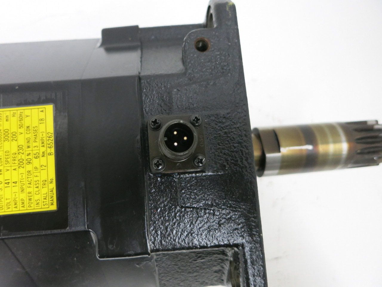 Fanuc a 12/3000i A06B-0243-B605 2000 RPM AC Servo Motor Pulsecoder a64iA (GA0710-5)