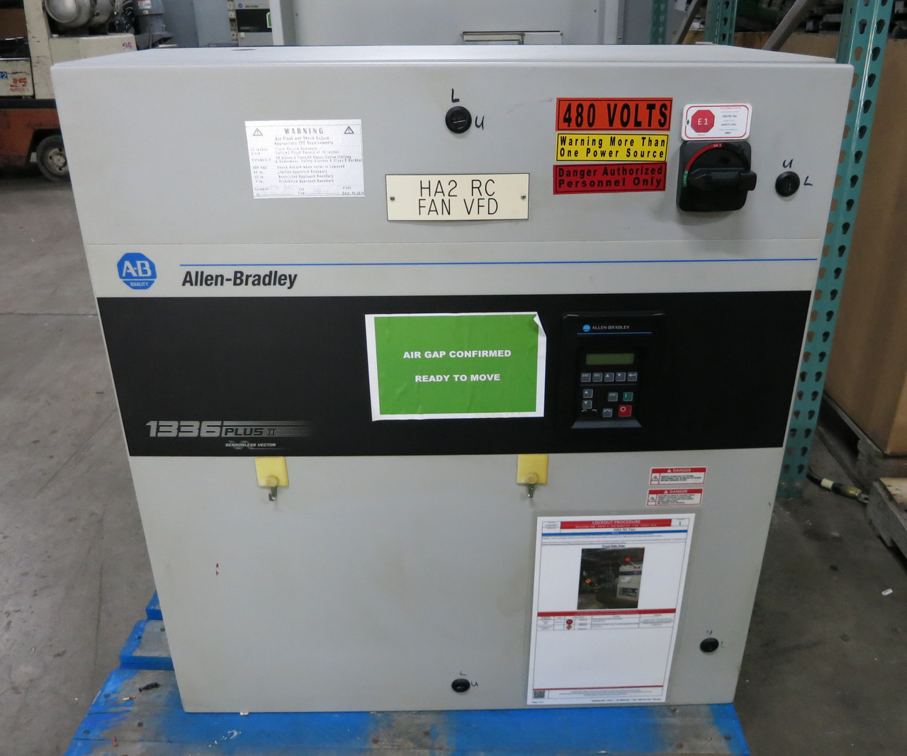 Allen Bradley 1336F-BRF100-AX-EN-L6 10 HP 1336 Plus II Enclosed AC VS Drive 480V (DW3620-2)