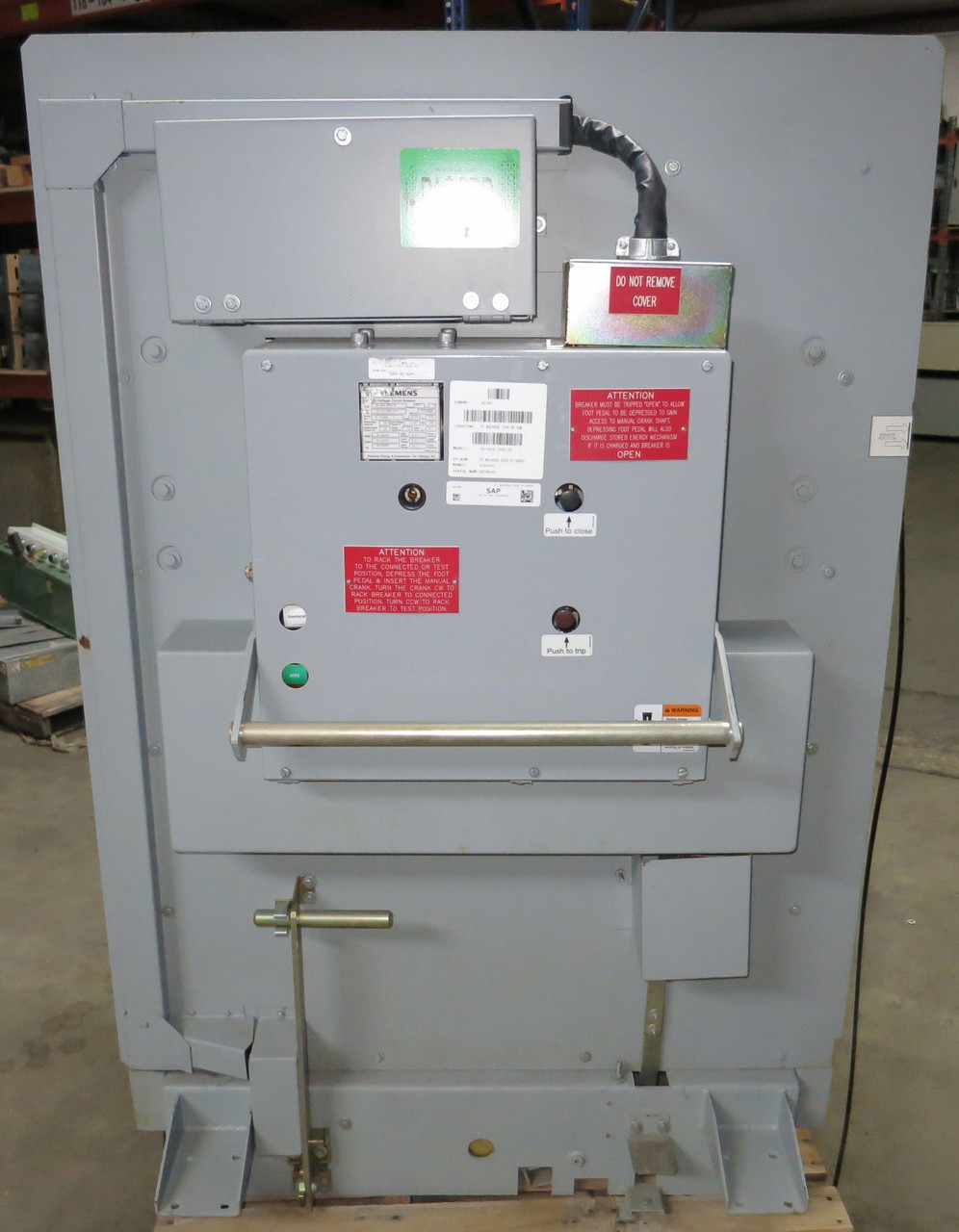 Siemens 2000A 38kV 38-3AFS-1500-56 56VDC AC High Voltage Vacuum Circuit Breaker (GA0731-2)