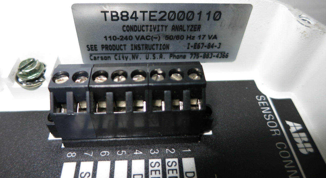 ABB TB84TE2000110 Two-Electrode Conductivity Analyzer 84 Series Display TB84 (GA0729-2)