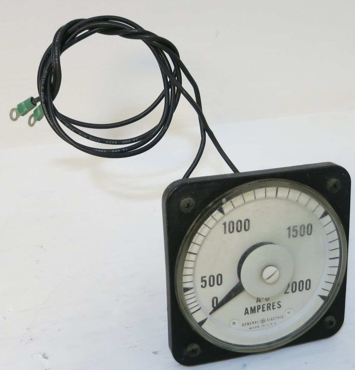 Image of GE A-C Ammeter 50-103131-LSTM2 AB-40 General Electric Ammeter CT Ratio 400:1