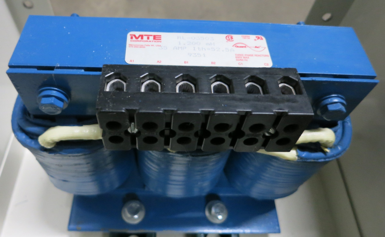 MTE RL-03513 Drive Line Reactor w Enclosure 3PH RL-03503 35A 1.2 mH RL03503 (GA0619-2)