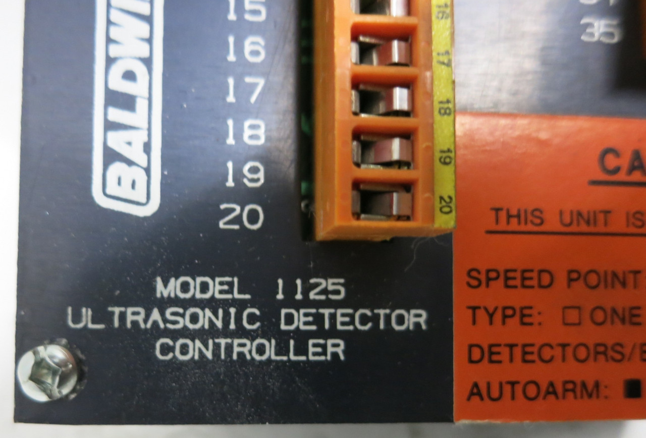 Baldwin 1125 Ultrasonic Detector Controller A502-8001-03 Rev 01 (GA0683-4)