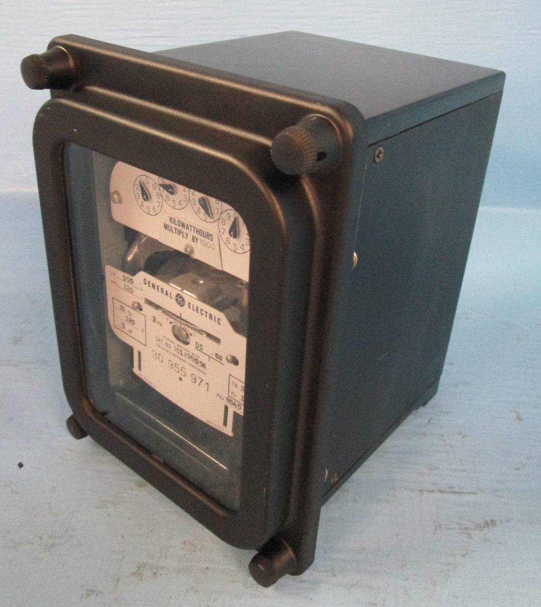 Image of General Electric Polyphase Watthour Meter 3PH 701X90G56 Watt Hour Meter DS-63 3P