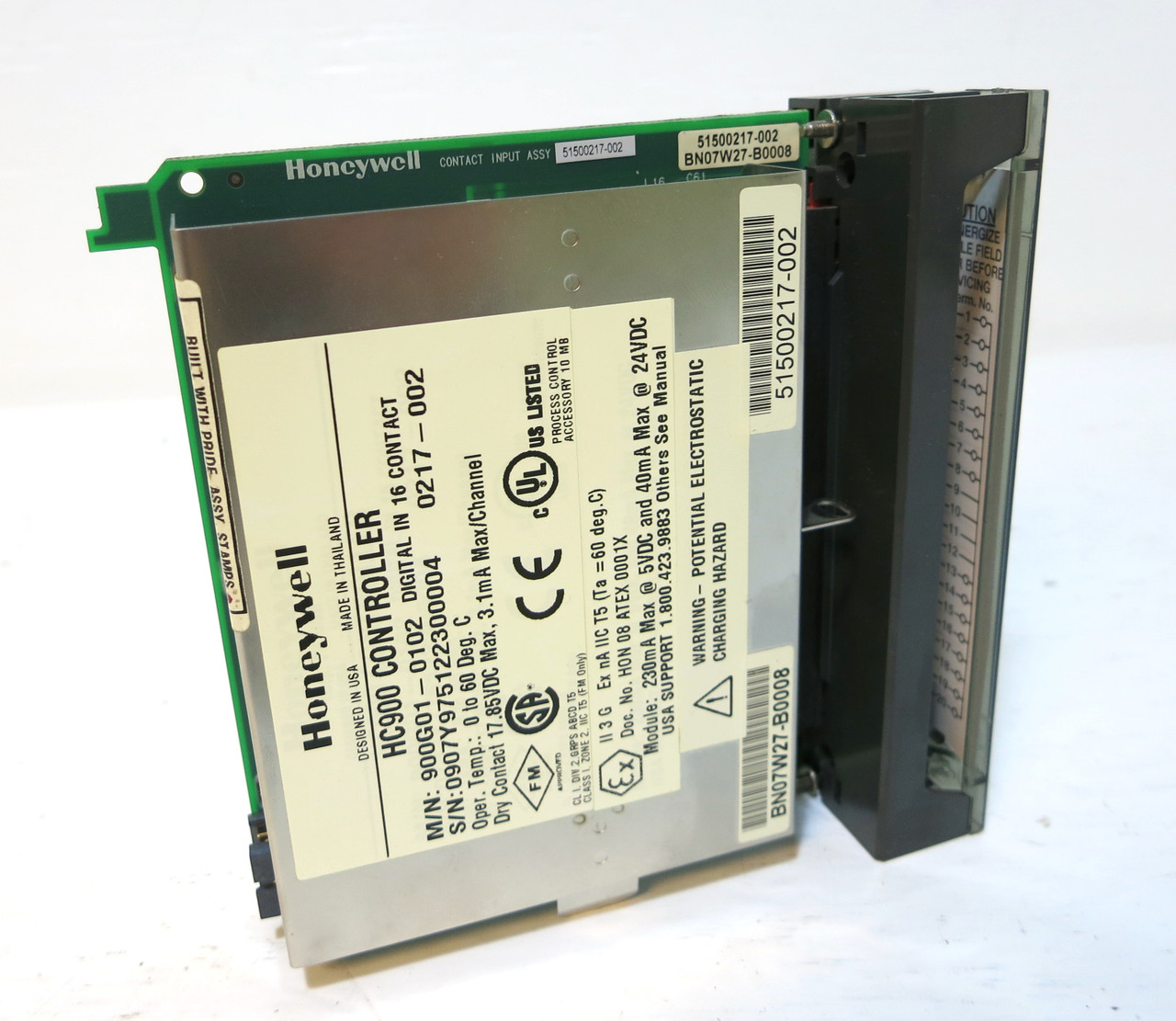 Honeywell 900G01-0102 HC900 Digital Input 16 Contact PLC Module DI 51500217-002 (DW3691-1)