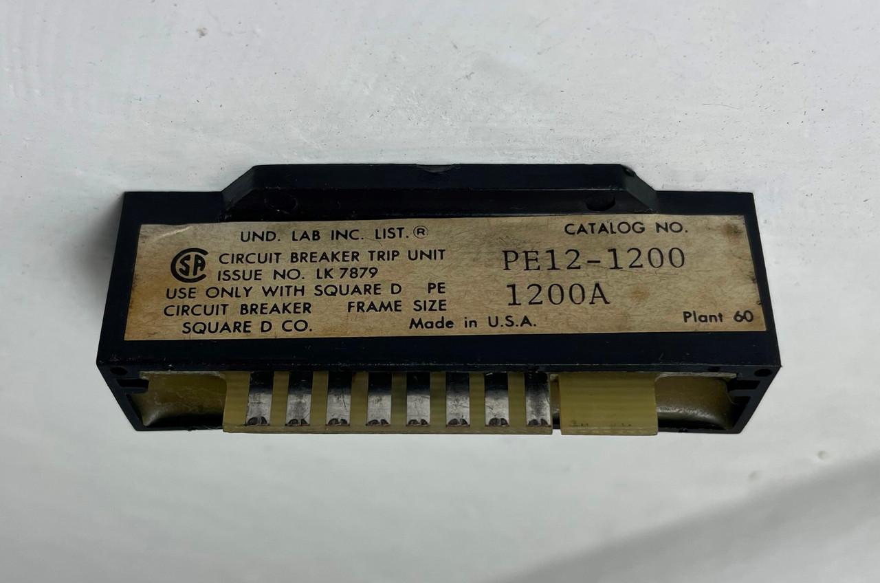 Square D PE12-1200 1200A Rating Plug Trip Unit PE Frame Breaker PEF PAF 1200 Amp (EM4279-1)