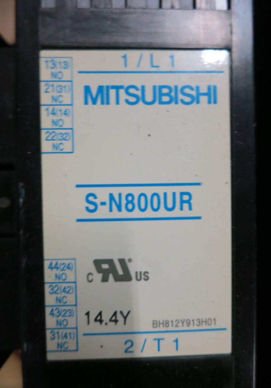 Mitsubishi S-N800UR Motor Contactor 910 Amp 600V 600HP 100-127V Coil 3PH 910A (GA0775-4)