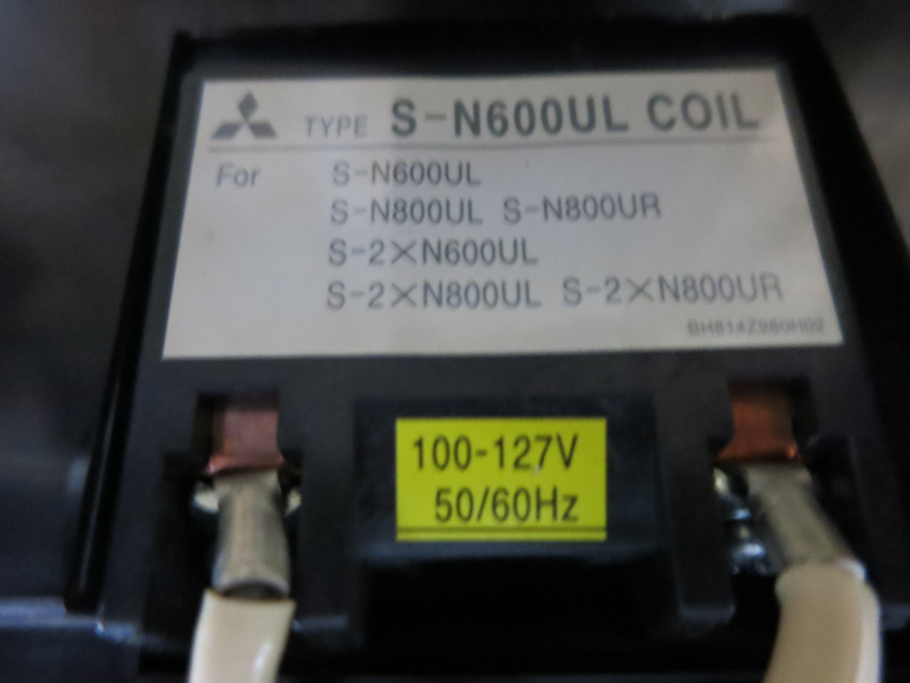Mitsubishi S-N800UR Motor Contactor 910 Amp 600V 600HP 100-127V Coil 3PH 910A (GA0775-4)