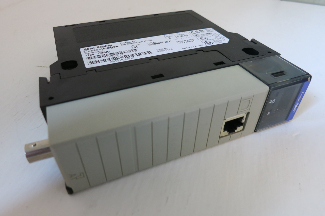 Allen Bradley 1756-CNB/D FW Rev 5.38.40 Control Net Communications Bridge PLC AB (PM3155-1)