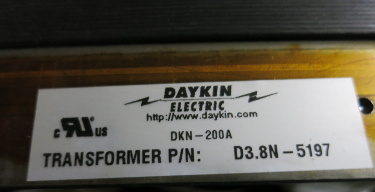 Daykin Electric AC/DC Power Unit DTD4-15-4850 D3.8N-5197 DKN-200A Transformer (GA0787-2)