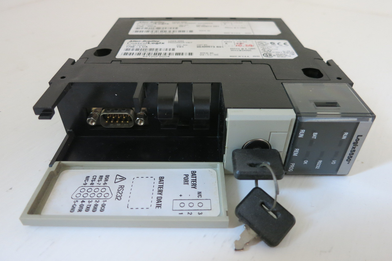 Image of Allen Bradley 1756-L1/A F/W 10.24 Logix 5550 Processor w 1756-M2/A Memory PLC AB
