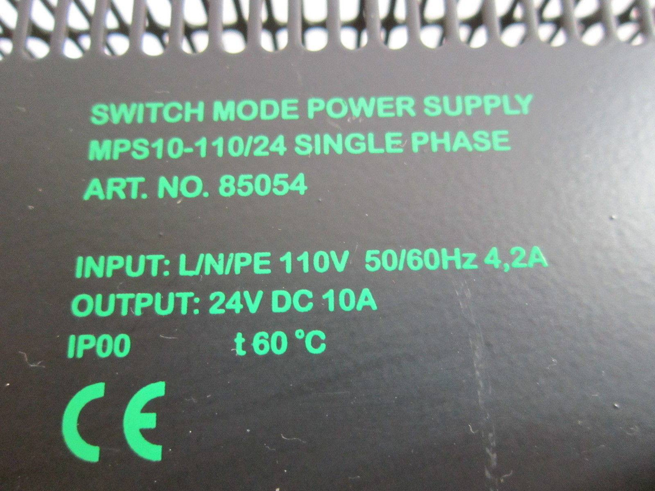 Murr Elektronik Switch Mode Power Supply MPS10-110/24 Single Phase Output 24V DC (EBI3095-7)