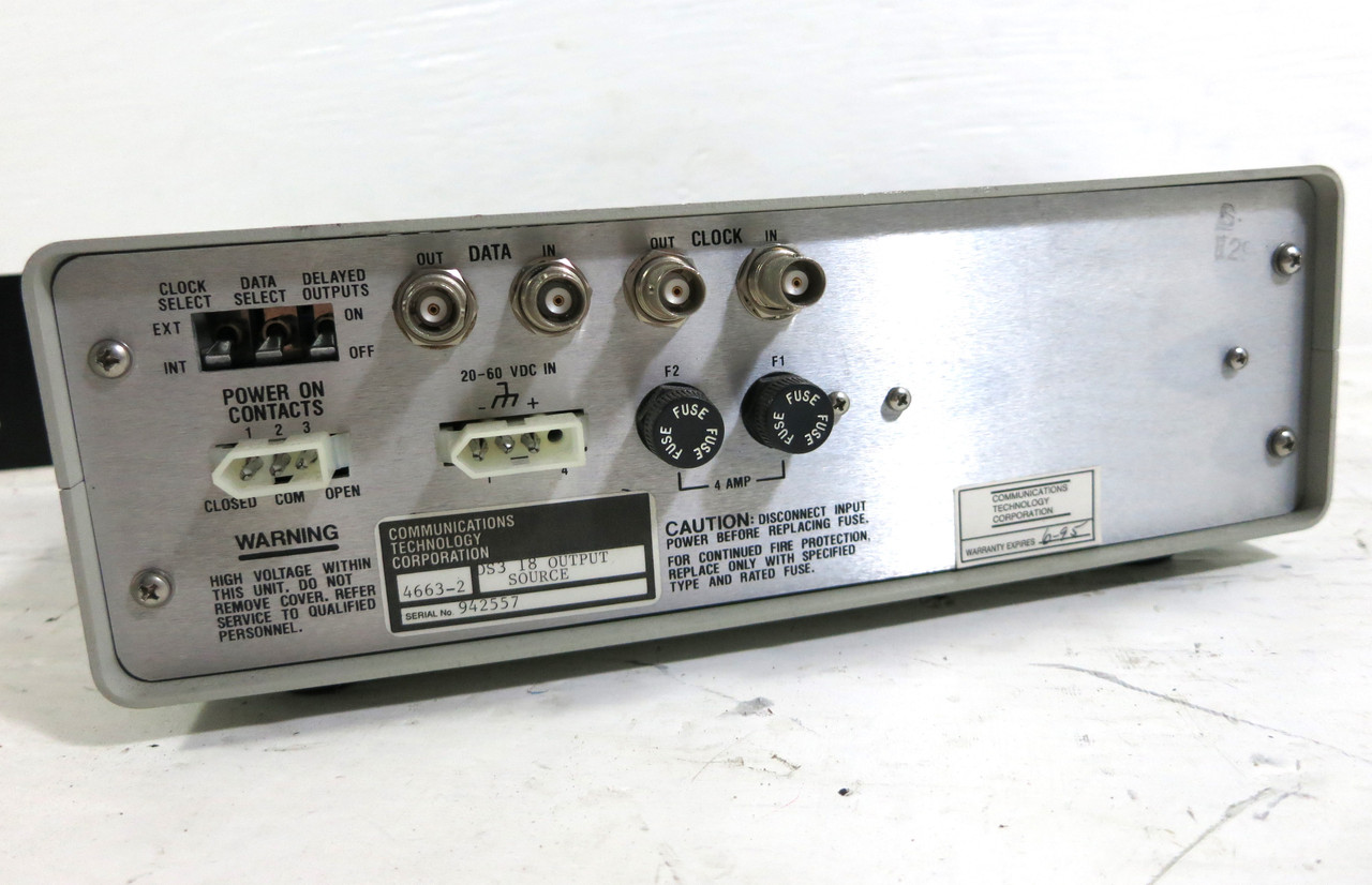 Communications Technology 4663-2 DS3 18 Output Source Signal DSX-3 DS-3 DSX3 (DW3750-2)