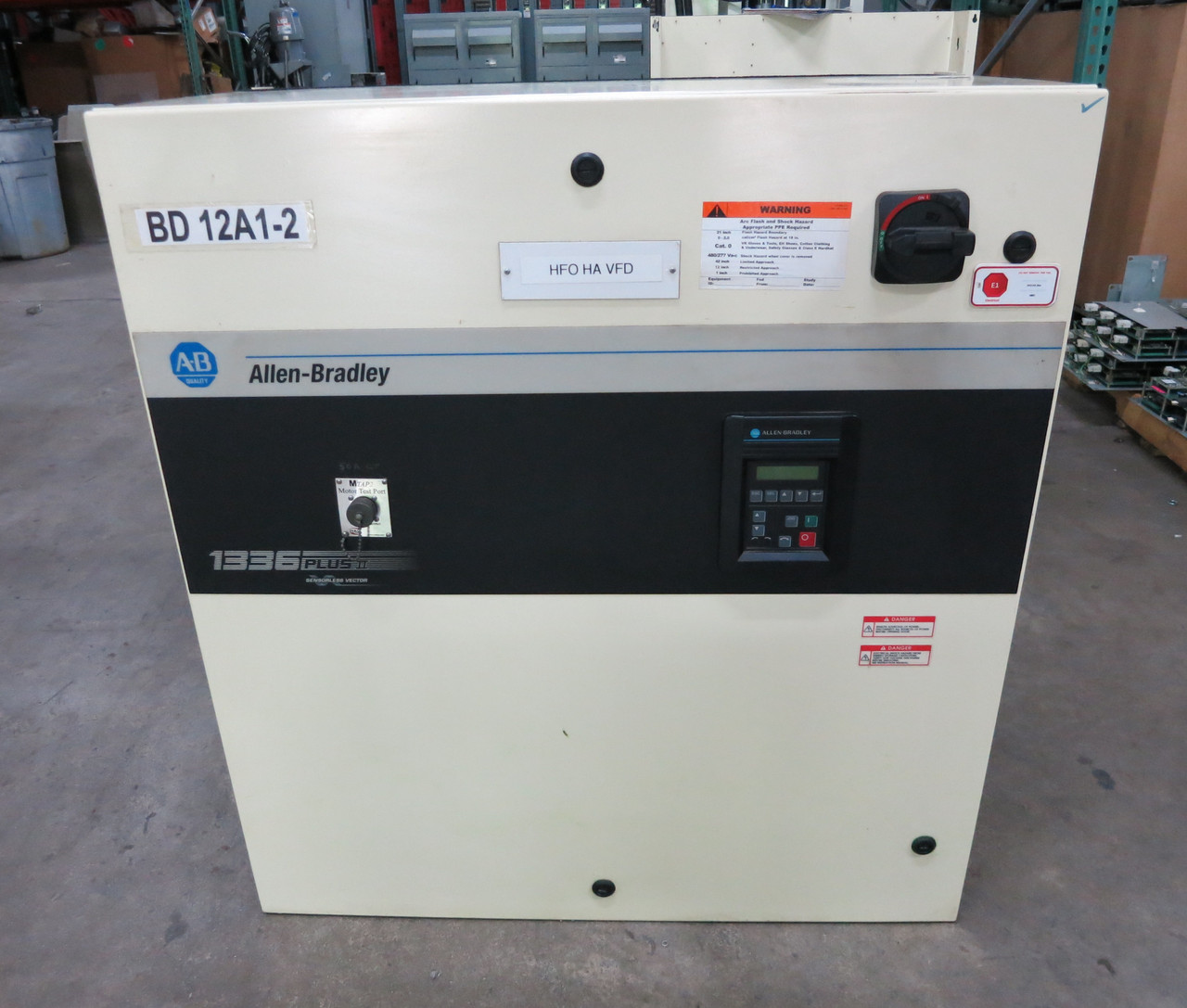 Allen Bradley 1336F-BRF200-AX-EN-L6 20 HP 1336 Plus II Enclosed AC VS Drive 480V (DW3753-1)