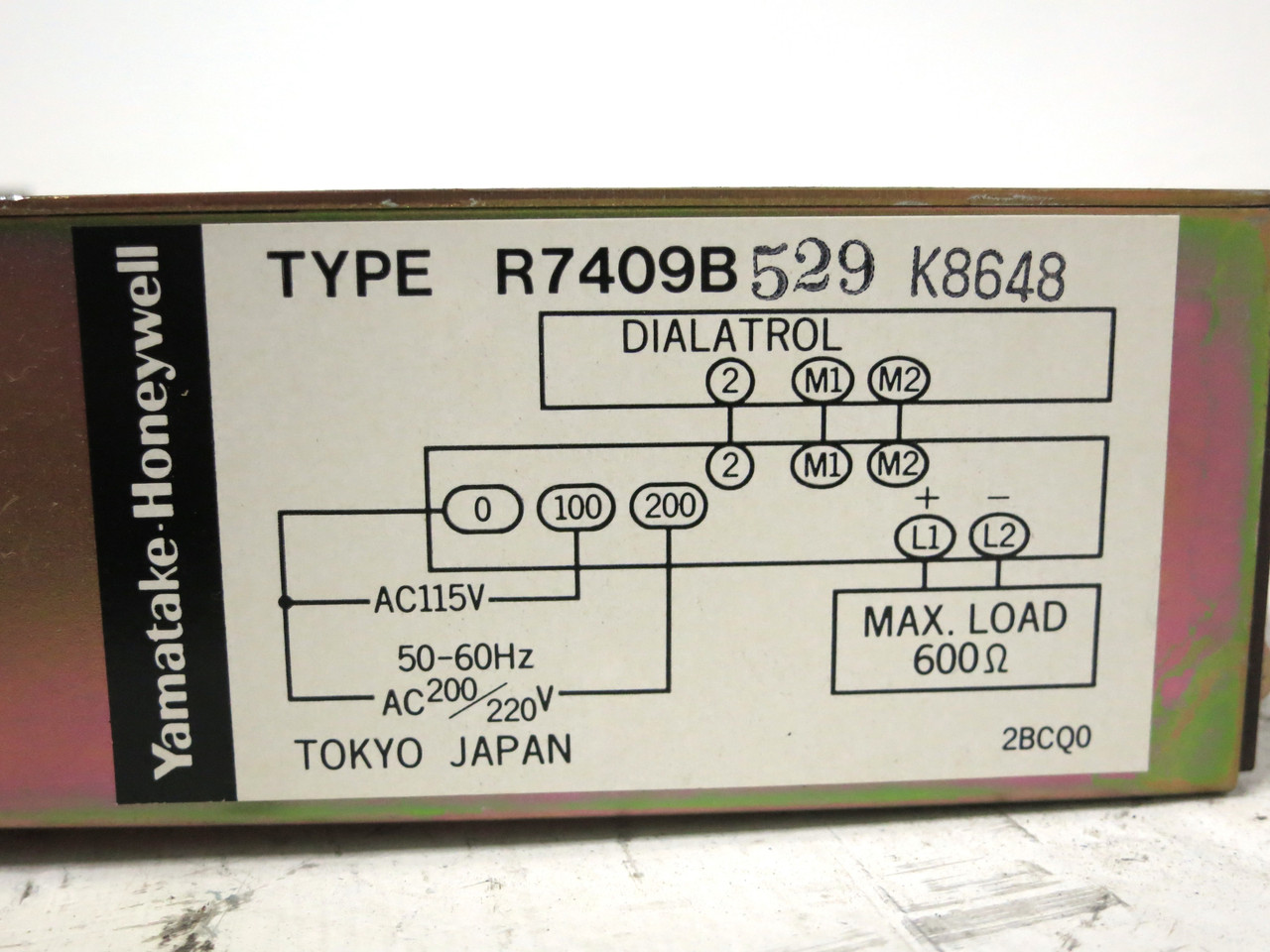 Yamatake Honeywell R7409B-529 Output Gauge 0-100 Meter PLC R7409B529 (DW3755-33)
