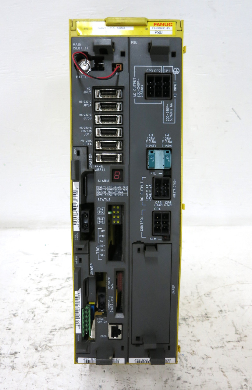 Fanuc A16B-3200-0412 + A16B-2203-0370 Robot Control CPU Board Power Supply PLC (DW3799-3)