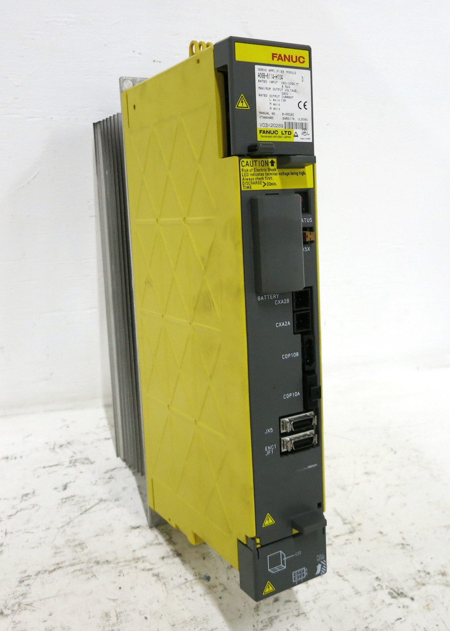 GE Fanuc A06B-6114-H104 Servo Amplifier Module PLC Robot Control R-J3iB (DW3800-5)