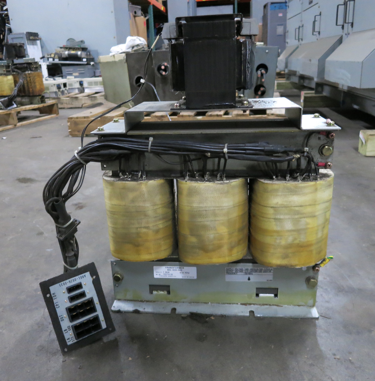 Fanuc A80L-0026-0035 7.5 kVA Control Transformer 575/480V - 240V 480 240 7.5kVA (DW3804-5)