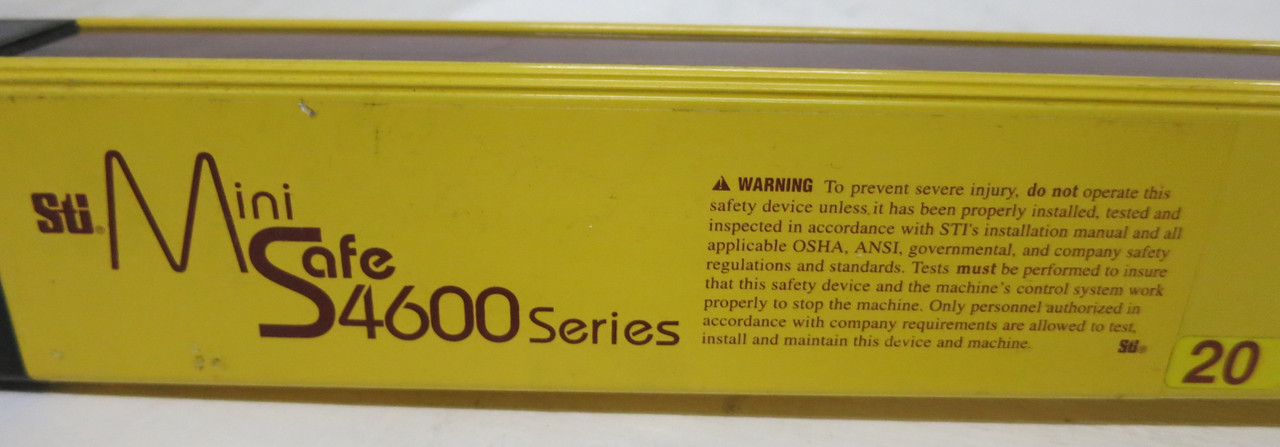 STi MS46-20-1390-Q1-X-TY1 Transmitter 70157-1276 57" Light Curtain 4600 Series (GA0808-1)